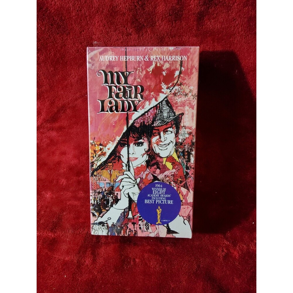 My Fair Lady- Sealed VHS Audrey Hepburn Vintage 1991 WATERMARKED